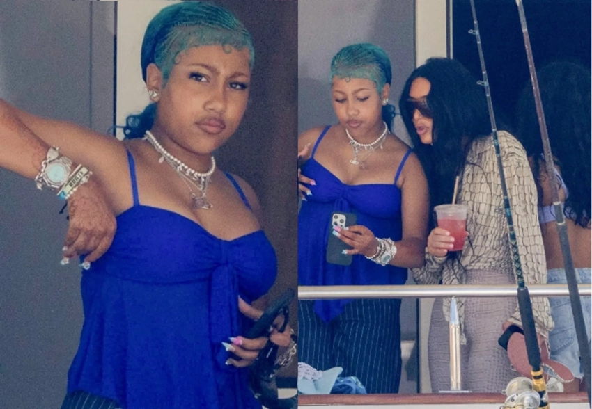 Дочь Канье Уэста Норт отметила 12-летие вечеринкой на яхте с друзьями и матерью Ким Кардашьян