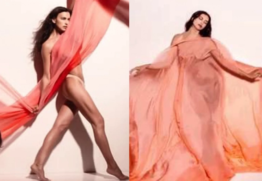 Ирина Шейк снялась полуобнажённой для легендарного календаря Pirelli